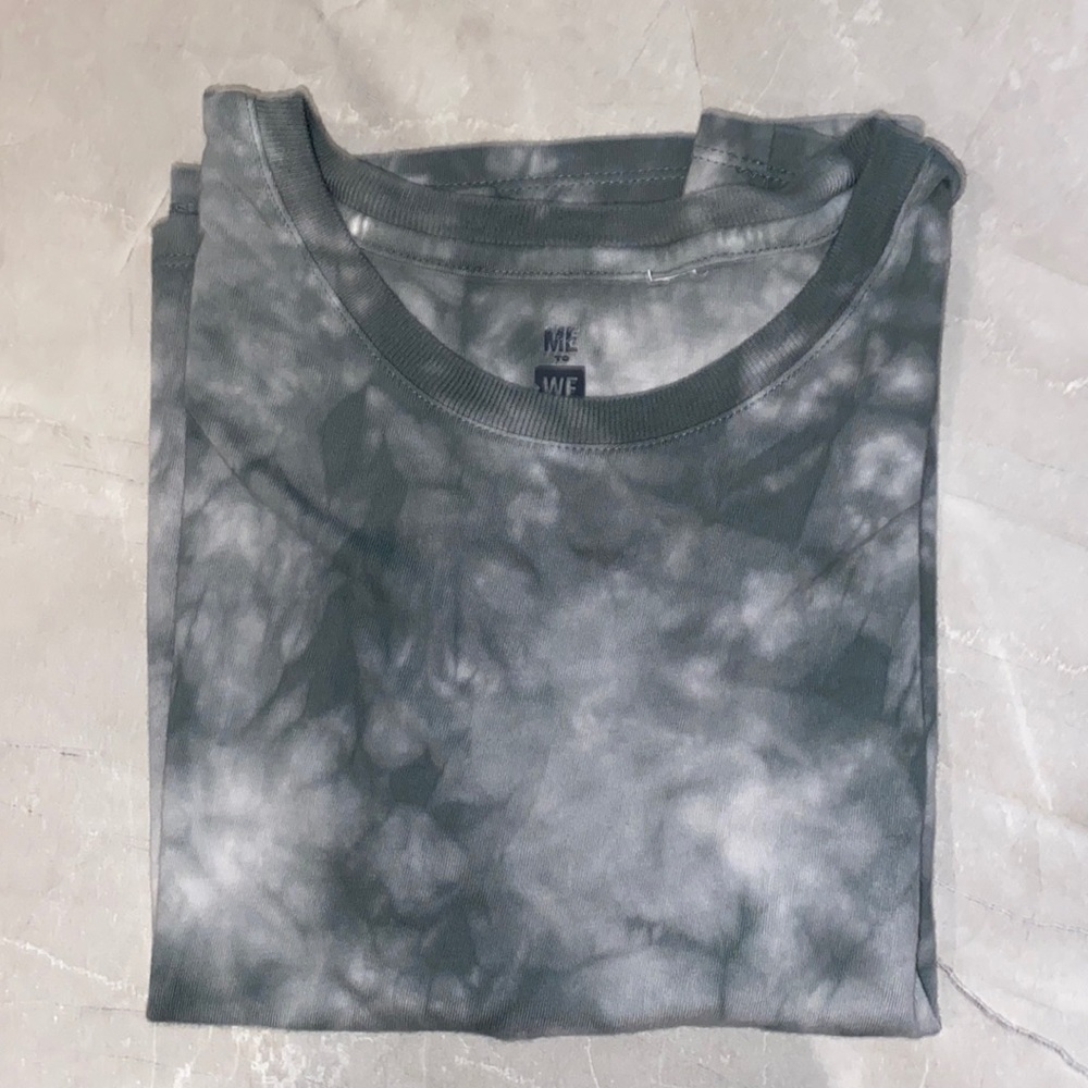 pacsun green tie crop t-shirt